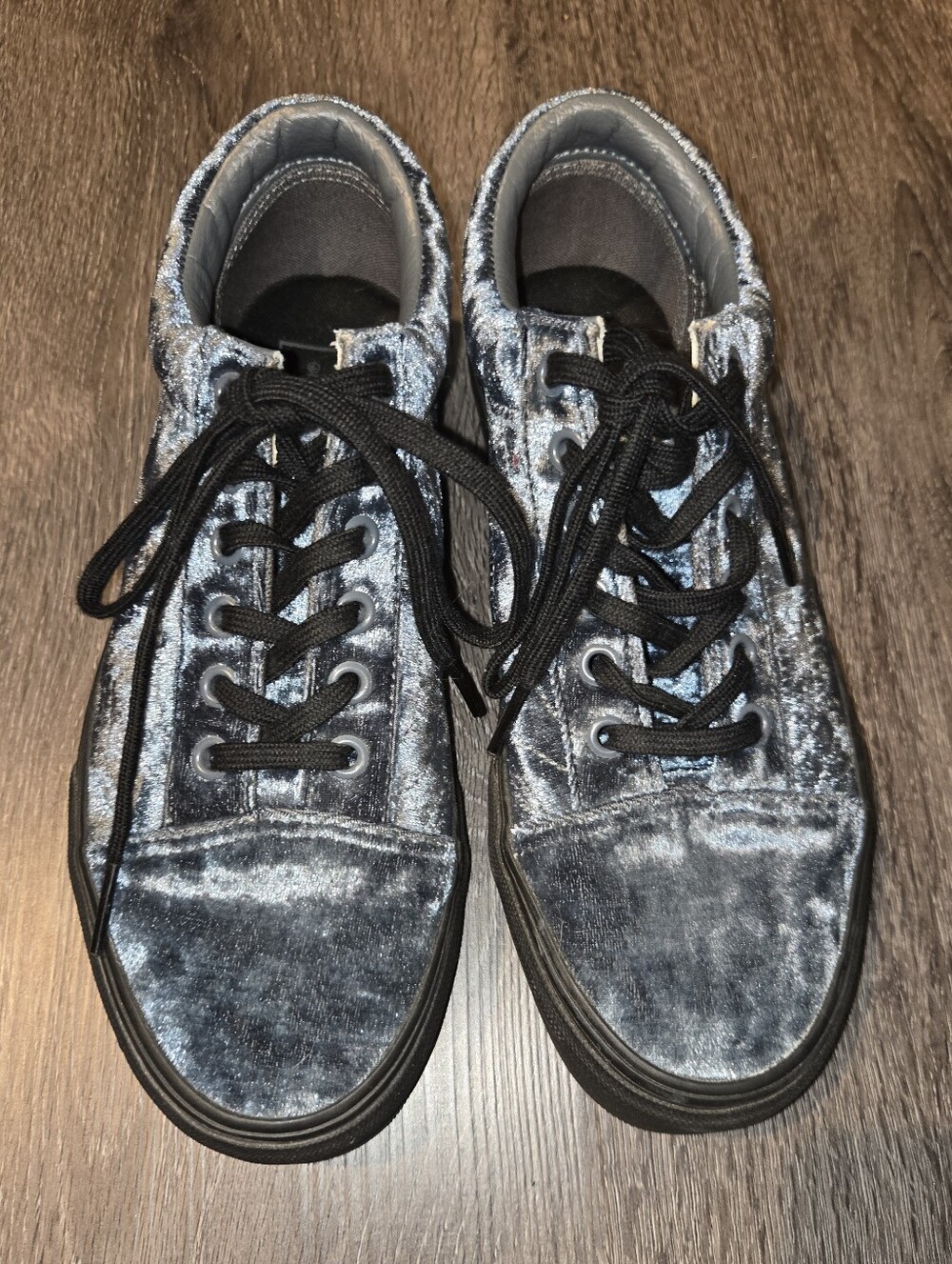 Vans Velvet Lace-Up Sneakers